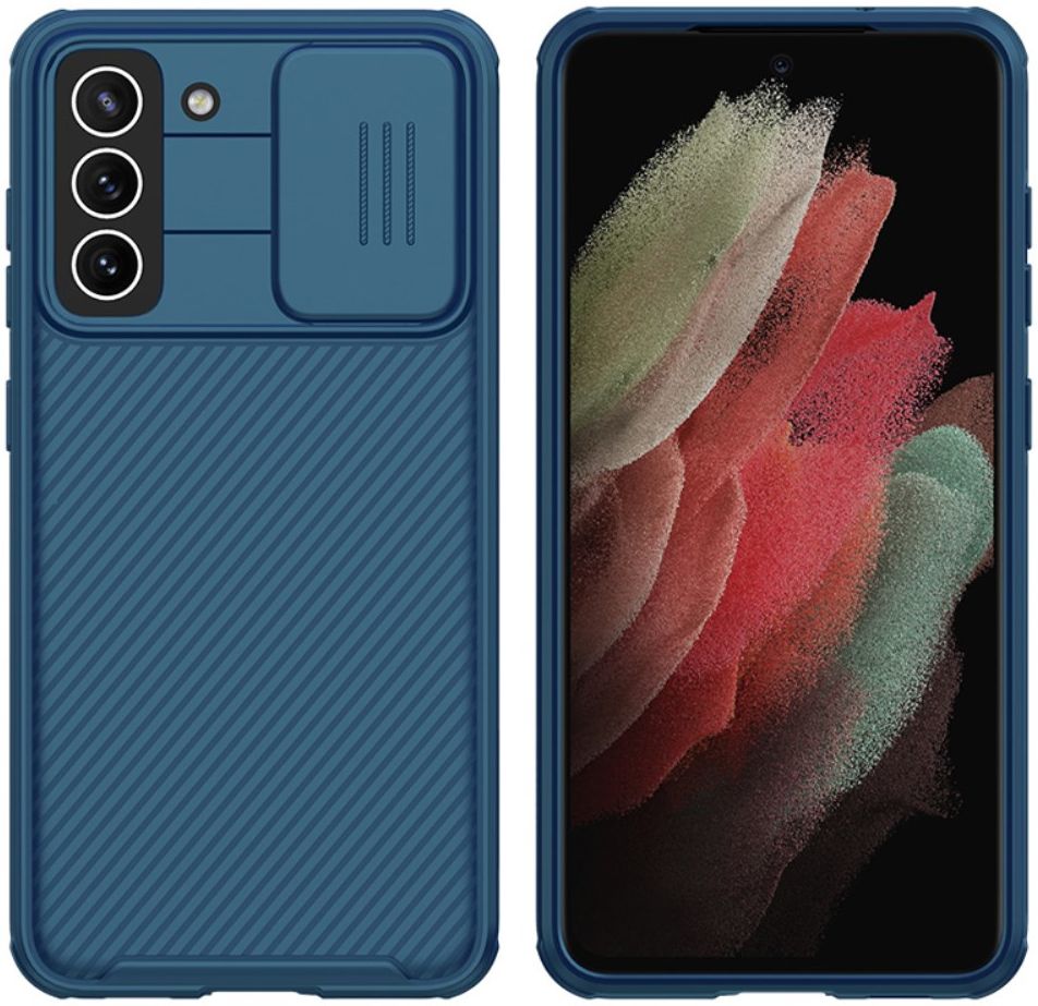 Nillkin CamShield Samsung Galaxy S21 FE Hoesje Camera Slider Blauw afbeelding 2