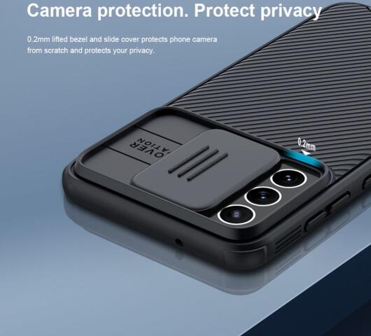 Nillkin CamShield Samsung Galaxy S21 FE Hoesje Camera Slider Blauw afbeelding 10