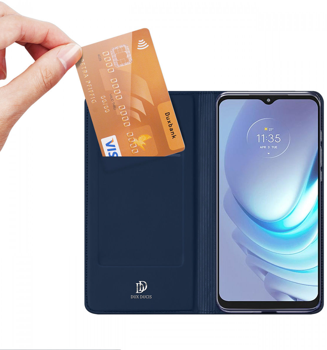 Dux Ducis Skin Pro Series Motorola Moto G50 Hoesje Blauw afbeelding 2