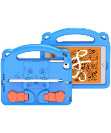 Dux Ducis Panda iPad Mini 1/2/3/4/5 Kinder Tablethoes Handvat Blauw Hoesjes