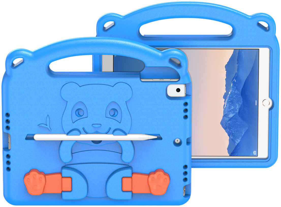 Dux Ducis Panda Apple iPad 9.7 Kinder Tablethoes met Handvat Blauw afbeelding 1