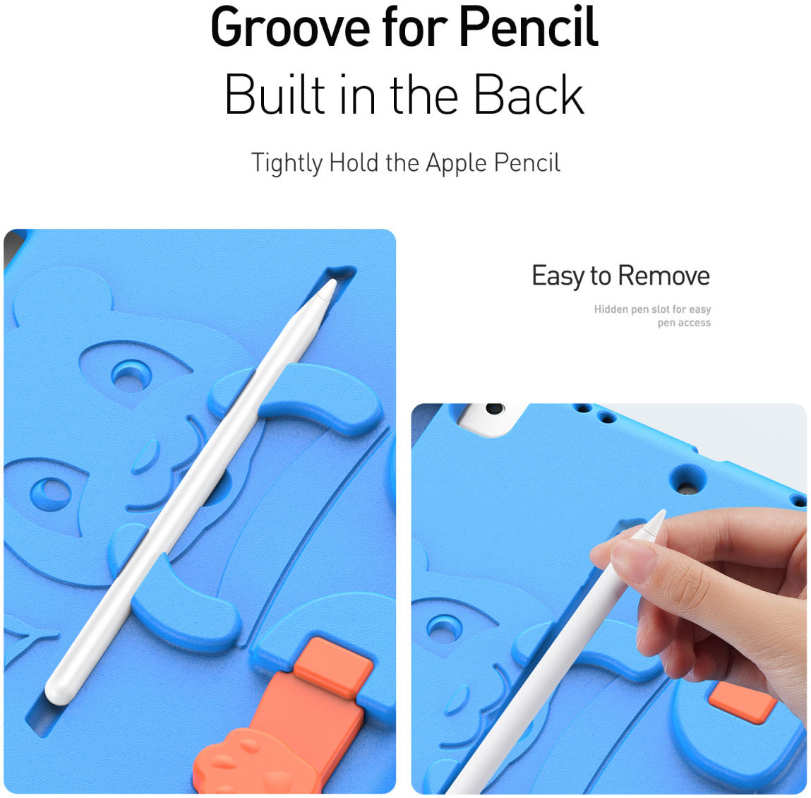 Dux Ducis Panda Apple iPad 9.7 Kinder Tablethoes met Handvat Blauw afbeelding 12