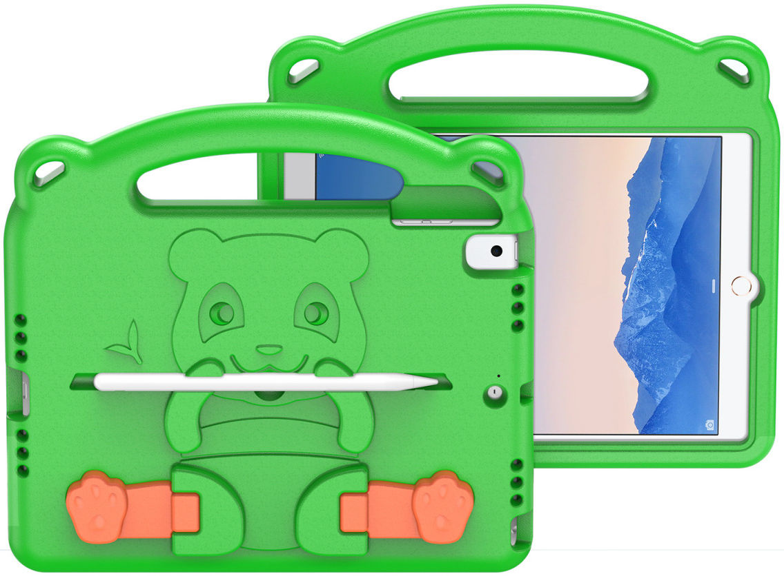 Dux Ducis Panda Apple iPad 9.7 Kinder Tablethoes met Handvat Groen afbeelding 1