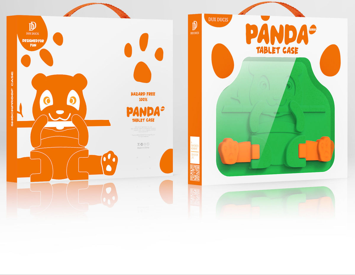 Dux Ducis Panda Apple iPad 9.7 Kinder Tablethoes met Handvat Groen afbeelding 12