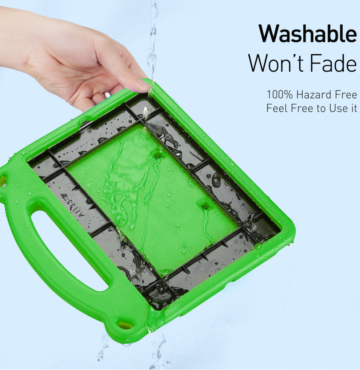 Dux Ducis Panda Apple iPad 9.7 Kinder Tablethoes met Handvat Groen afbeelding 8