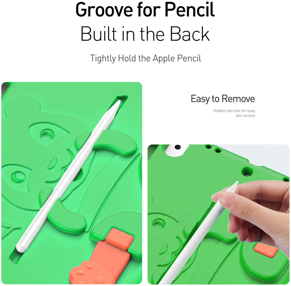 Dux Ducis Panda Apple iPad 9.7 Kinder Tablethoes met Handvat Groen afbeelding 9