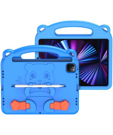 Dux Ducis Panda iPad Air (2020)/Pro 11 Kinder Tablethoes Handvat Blauw Hoesjes