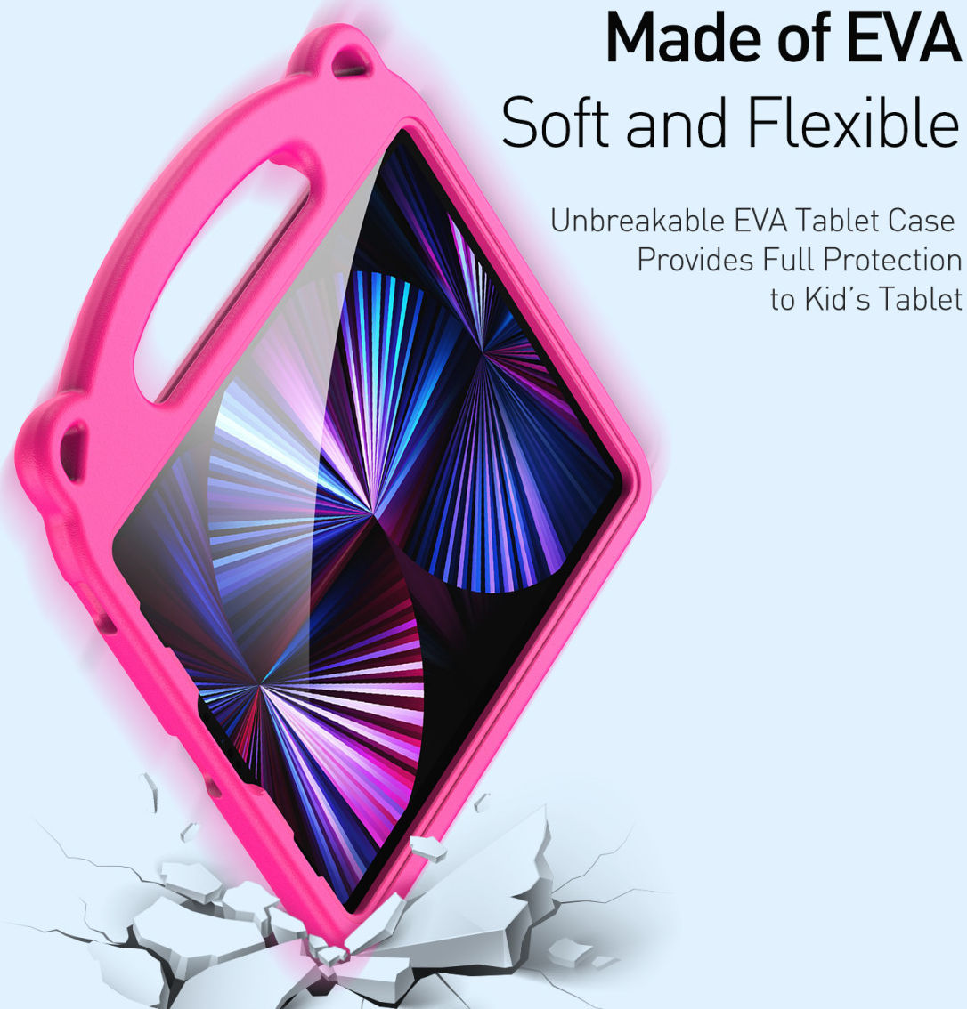 Dux Ducis Panda iPad Air (2020/2022) / Pro 11 Kinder Tablethoes Roze afbeelding 4