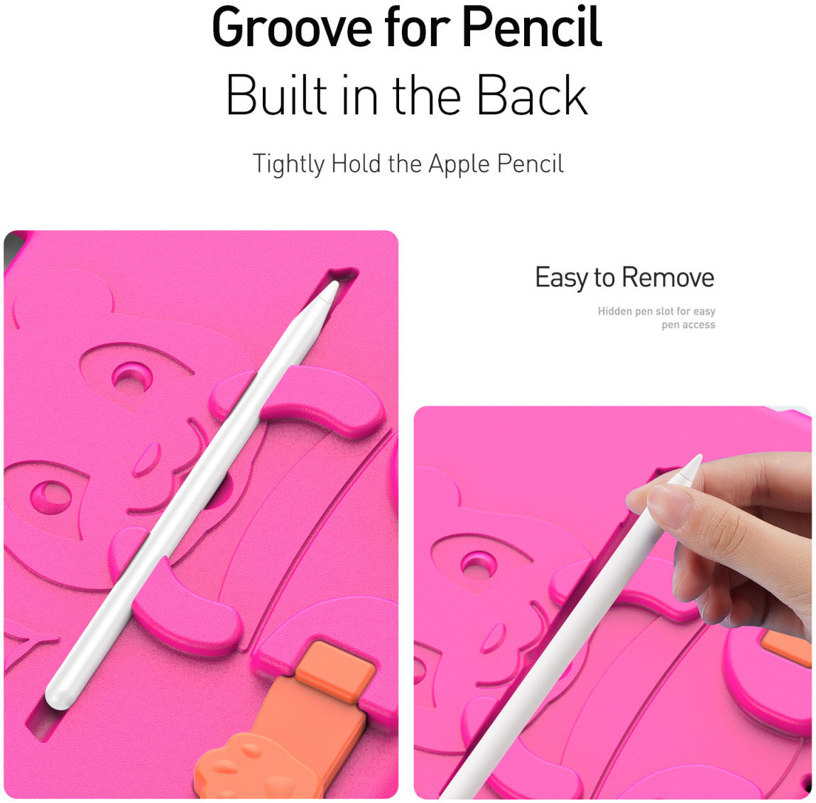 Dux Ducis Panda iPad Air (2020/2022) / Pro 11 Kinder Tablethoes Roze afbeelding 9