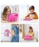 Dux Ducis Panda Samsung Tab S6 Lite Kinder Tablethoes Handvat Roze