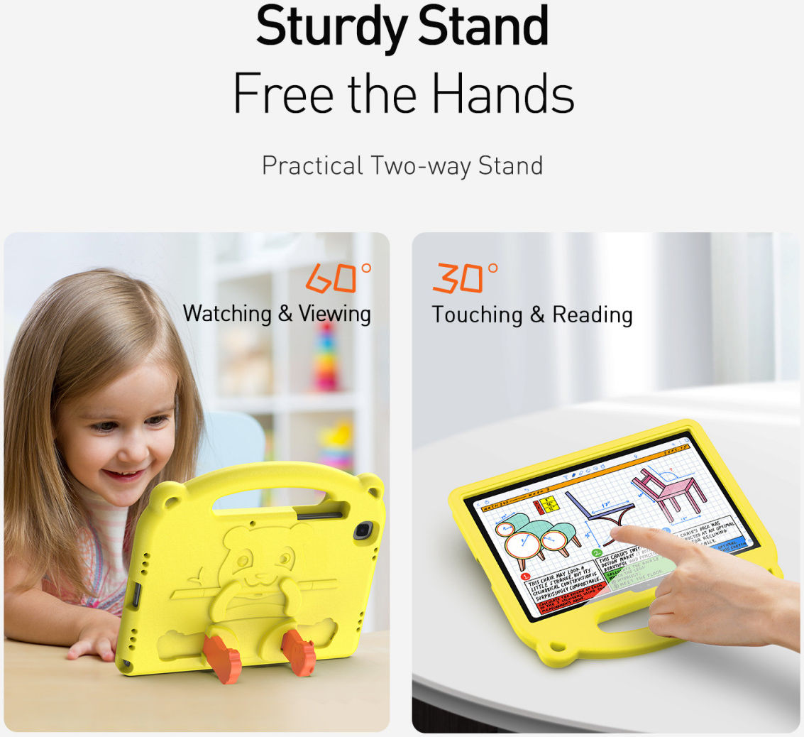 Dux Ducis Panda Samsung Galaxy Tab A7 (2020 / 2022) Tablethoes Geel afbeelding 7