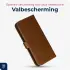Rosso Deluxe Apple iPhone 13 Hoesje Echt Leer Book Case Bruin afbeelding 7