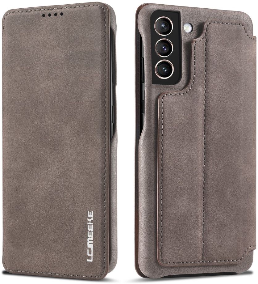 Samsung Galaxy S21 FE Book Case Portemonnee Hoesje Coffee afbeelding 2