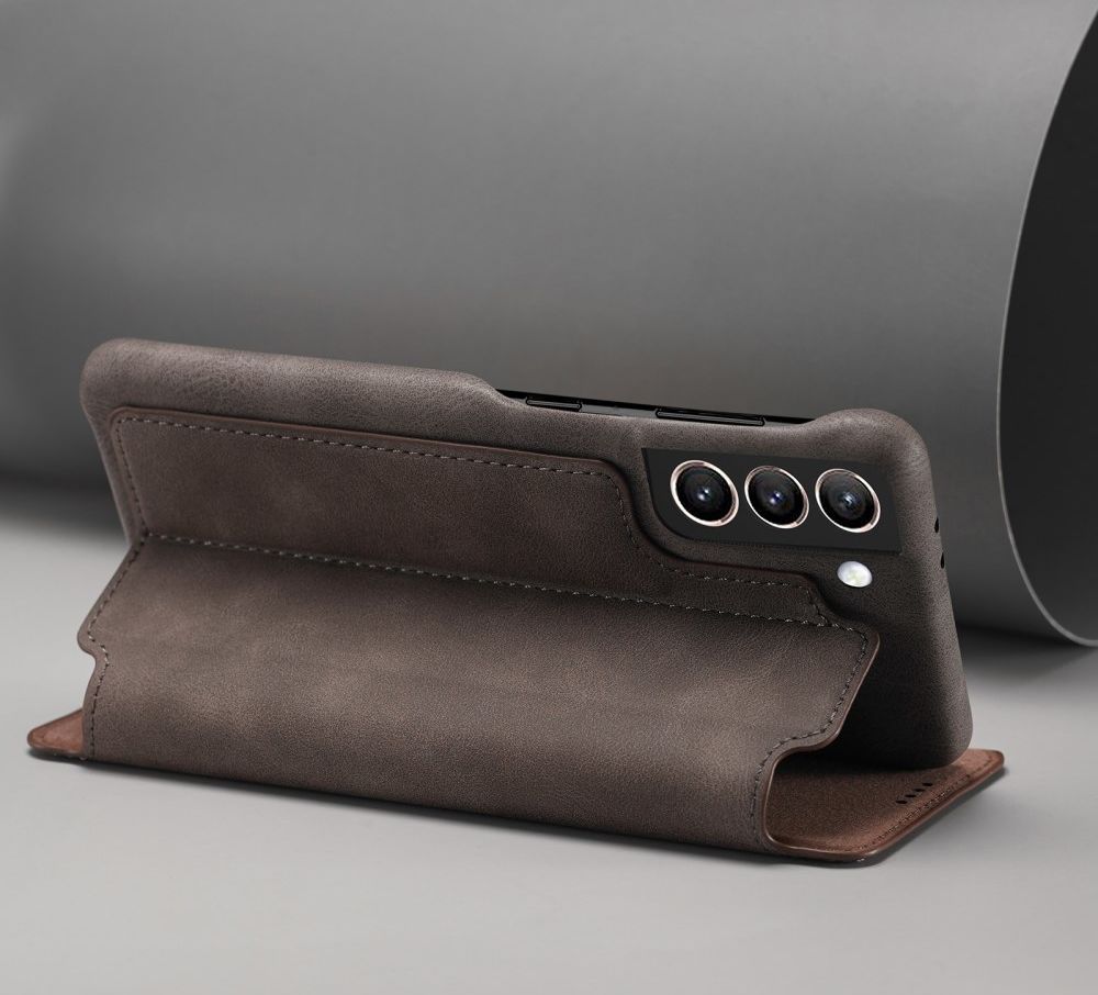 Samsung Galaxy S21 FE Book Case Portemonnee Hoesje Coffee afbeelding 12
