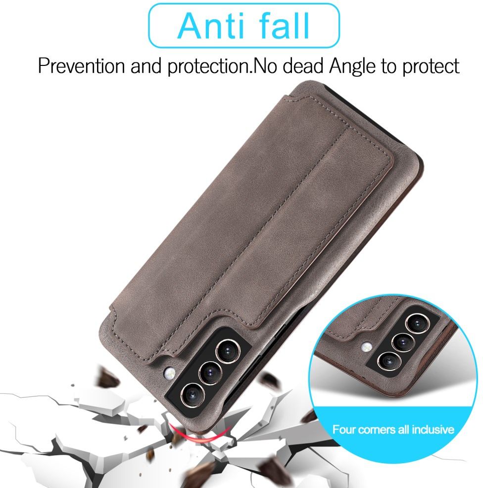Samsung Galaxy S21 FE Book Case Portemonnee Hoesje Coffee afbeelding 4