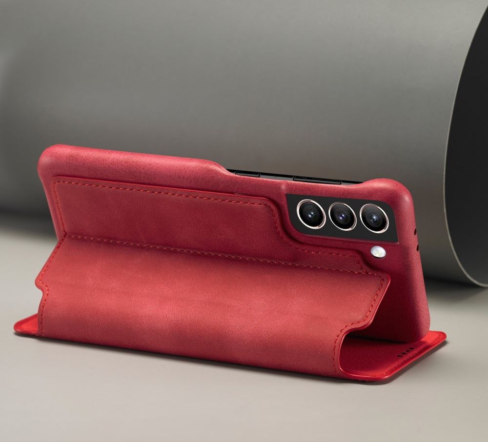 Samsung Galaxy S21 FE Book Case Portemonnee Hoesje Rood afbeelding 11