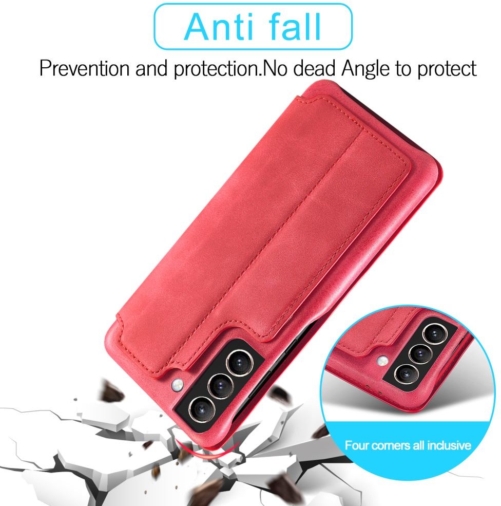 Samsung Galaxy S21 FE Book Case Portemonnee Hoesje Rood afbeelding 4