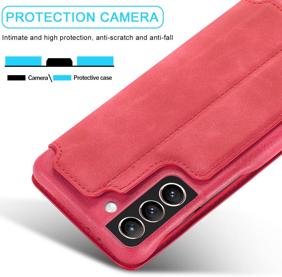 Samsung Galaxy S21 FE Book Case Portemonnee Hoesje Rood afbeelding 6