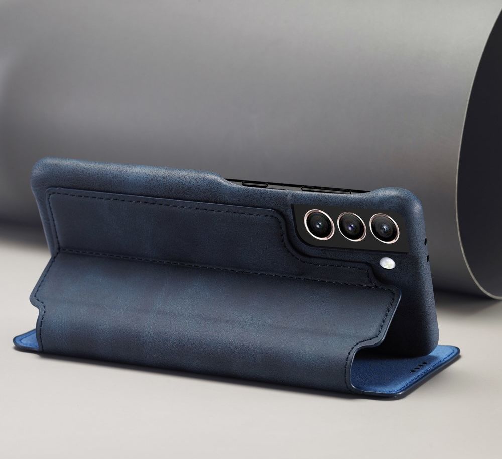 Samsung Galaxy S21 FE Book Case Portemonnee Hoesje Blauw afbeelding 11