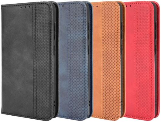 Samsung Galaxy S21 FE Hoesje Vintage Portemonnee Book Case Zwart afbeelding 9