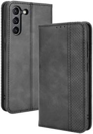 Samsung Galaxy S21 FE Hoesje Vintage Portemonnee Book Case Zwart afbeelding
