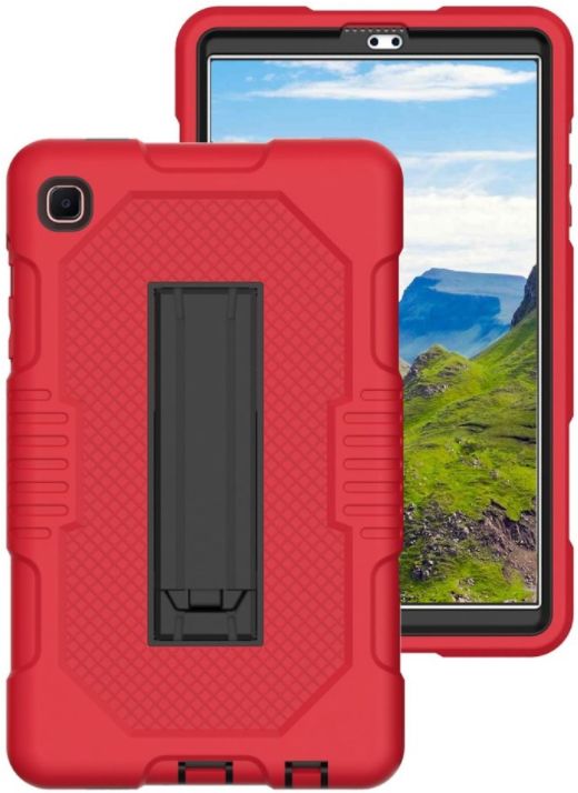 Samsung Galaxy Tab A7 Lite Hybride Hoes met Kickstand Rood afbeelding 1