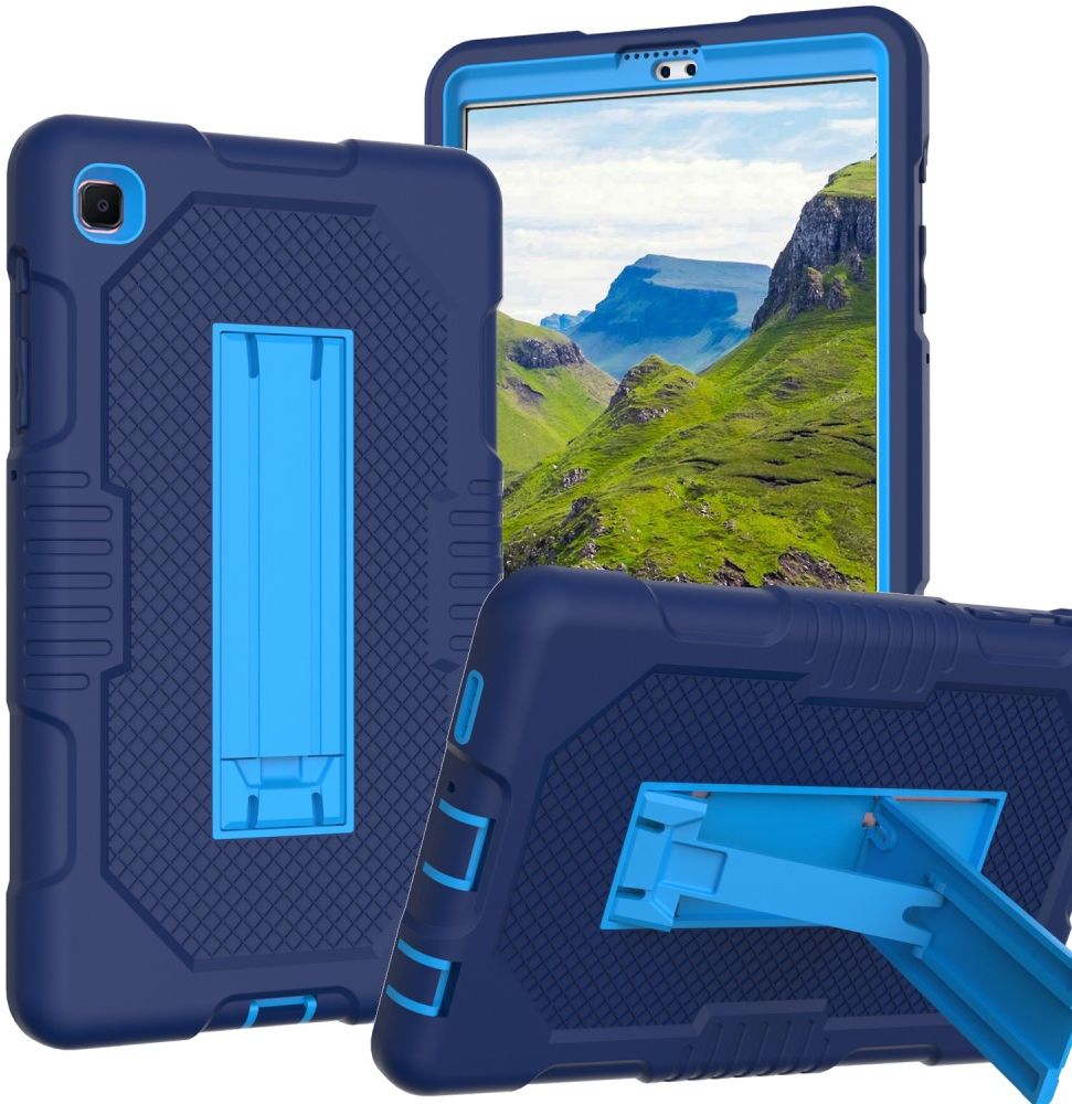 Samsung Galaxy Tab A7 Lite Hybride Hoes met Kickstand Blauw afbeelding 2