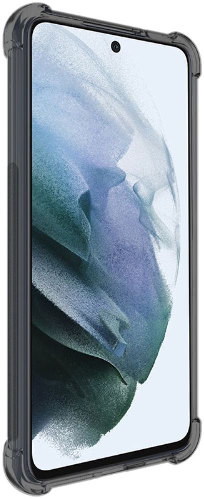 IMAK Samsung Galaxy S21 FE Hoesje + Screenprotector Transparant Zwart afbeelding 2