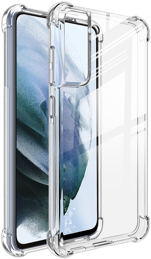 IMAK Samsung Galaxy S21 FE Hoesje + Screenprotector Transparant afbeelding 1