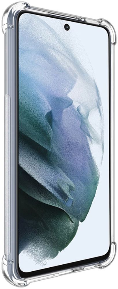 IMAK Samsung Galaxy S21 FE Hoesje + Screenprotector Transparant afbeelding 2