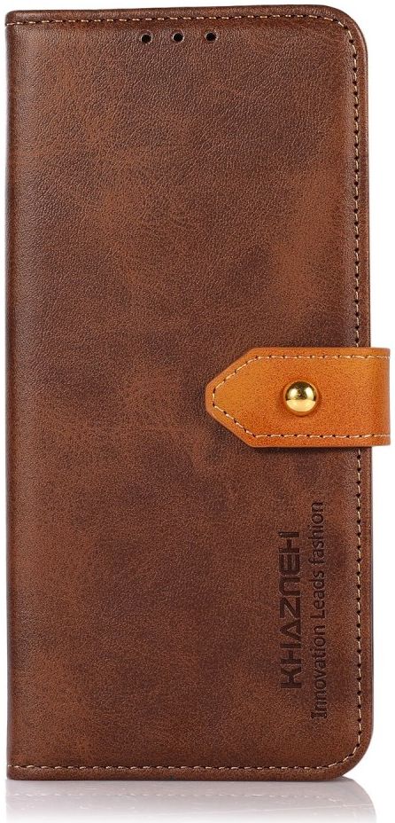 KHAZNEH Samsung Galaxy S21 FE Hoesje Retro Portemonnee Book Case Bruin afbeelding 4