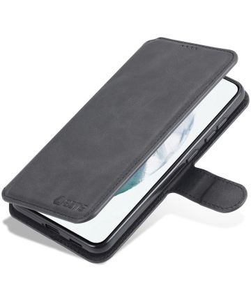 AZNS Samsung Galaxy S21 FE Hoesje Wallet Book Case Kunstleer Zwart Hoesjes