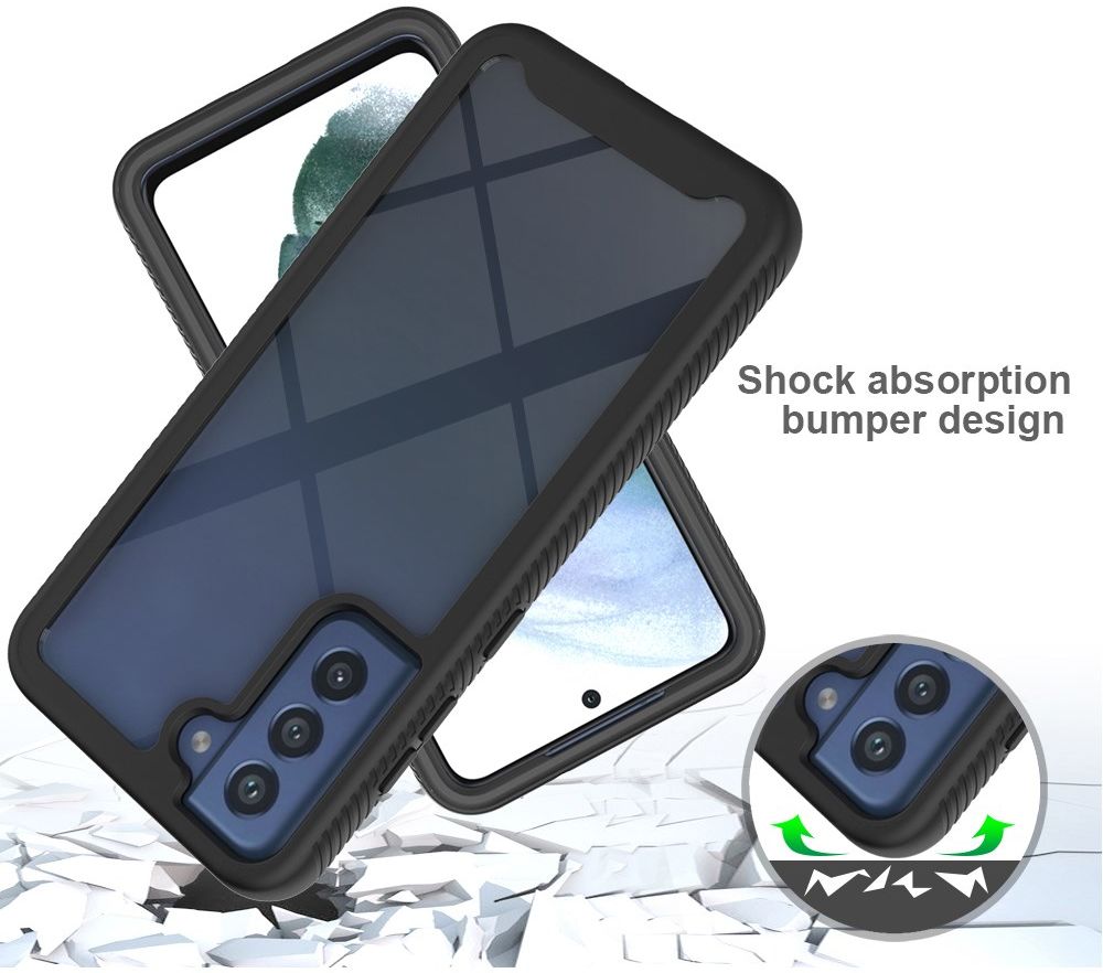 Samsung Galaxy S21 FE Hoesje Volledig Schokbestendig Cover Blauw afbeelding 5