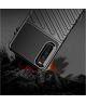 Sony Xperia 10 III Thunder Series Hoesje Back Cover TPU Zwart
