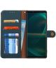 Sony Xperia 5 III Hoesje RFID Portemonnee Book Case Echt Leer Groen