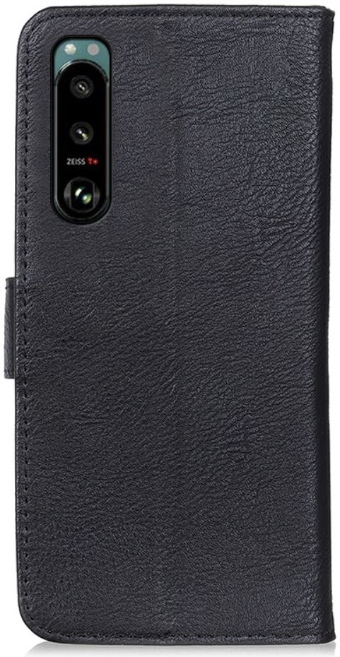 KHAZNEH Sony Xperia 5 III Hoesje Portemonnee Book Case Kunstleer Zwart afbeelding 6