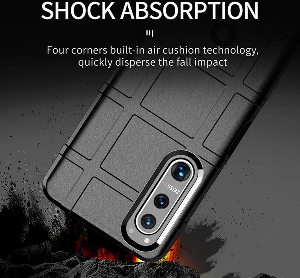 Sony Xperia 5 III Hoesje Shock Proof Rugged Shield Back Cover Groen afbeelding 2