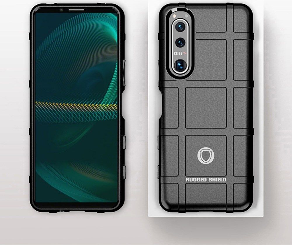 Sony Xperia 5 III Hoesje Shock Proof Rugged Shield Back Cover Groen afbeelding 8