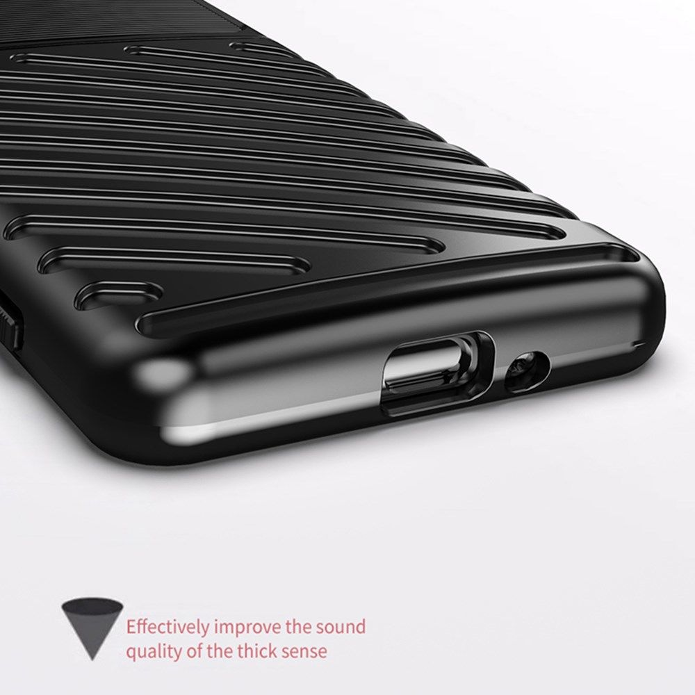 Sony Xperia 5 III Thunder Series Hoesje Back Cover TPU Zwart afbeelding 2