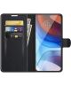 Motorola Moto E7(i) Power Hoesje Wallet Book Case Kunstleer Zwart