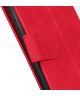 KHAZNEH OnePlus Nord CE 5G Hoesje Retro Wallet Book Case Rood