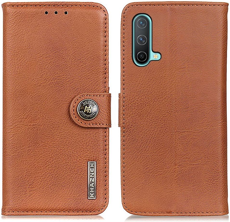 KHAZNEH OnePlus Nord CE 5G Hoesje Portemonnee Book Case Bruin afbeelding 2