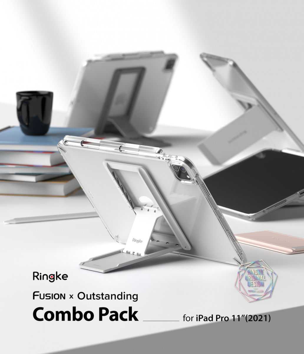 Ringke Fusion Apple iPad Pro 11 Hoes + Outstanding Transparant Zwart afbeelding 11