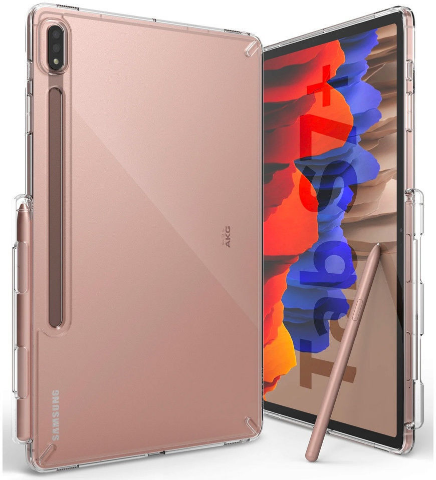 Ringke Fusion Samsung Galaxy Tab S7+ Hoes + Outstanding Transparant afbeelding 1