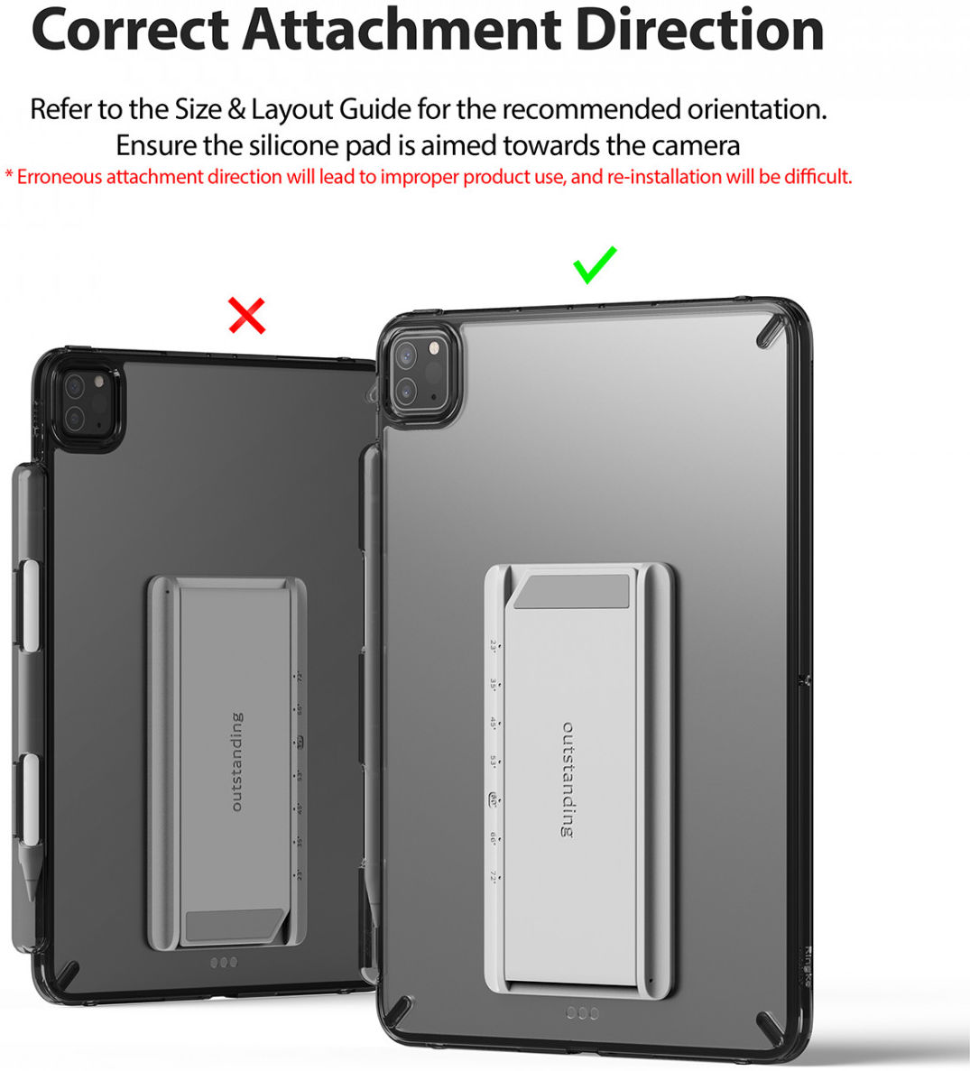 Ringke Fusion Samsung Galaxy Tab S7+ Hoes + Outstanding Transparant afbeelding 4