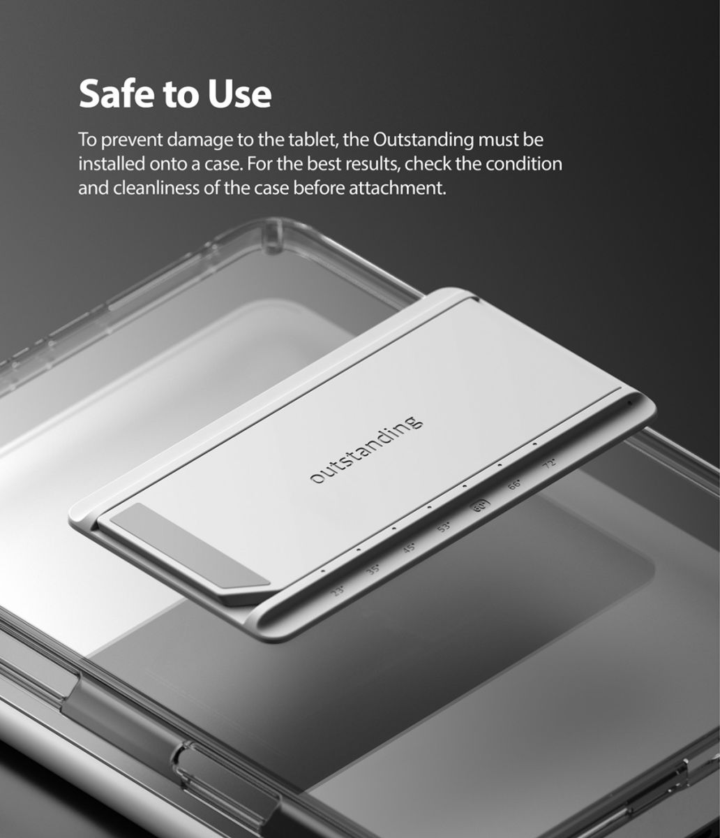 Ringke Fusion Samsung Galaxy Tab S7+ Hoes + Outstanding Transparant afbeelding 5