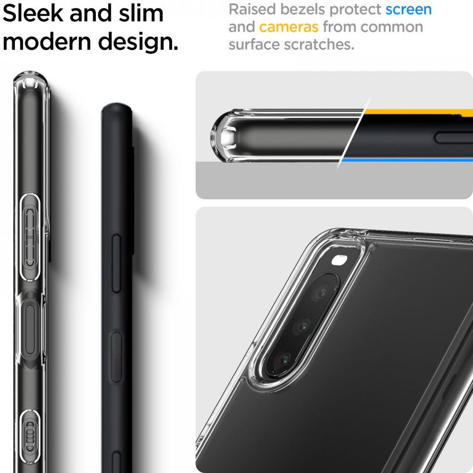 Spigen Ultra Hybrid Sony Xperia 10 III Hoesje Back Cover Transparant afbeelding 6