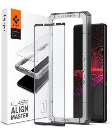 Spigen Sony Xperia 1 III Tempered Glass Screenprotector AlignMaster Screen Protectors