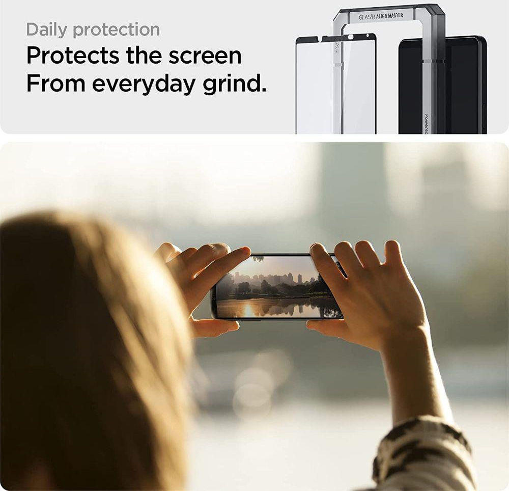 Spigen Sony Xperia 1 III Tempered Glass Screenprotector AlignMaster afbeelding 6