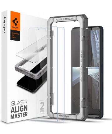 Spigen Sony Xperia 10 III Tempered Glass Screenprotector AlignMaster Screen Protectors